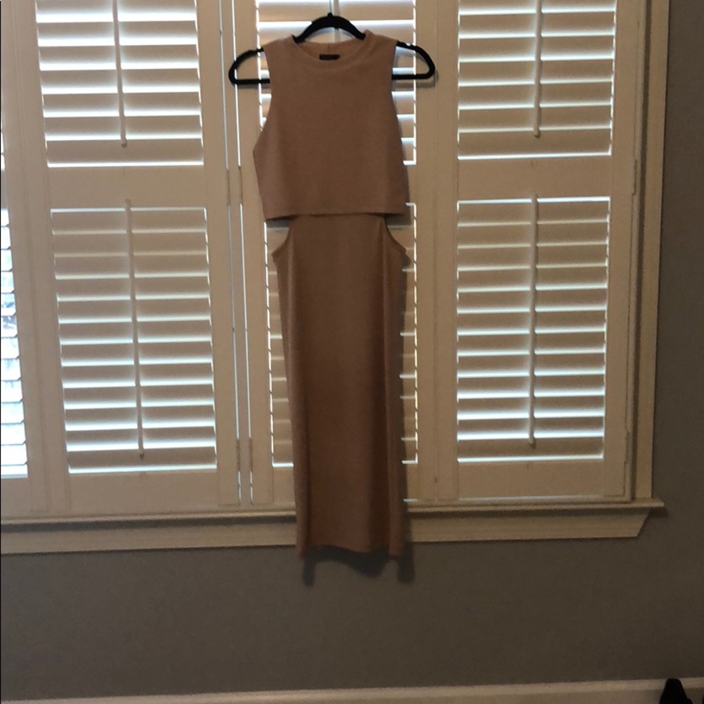 Topshop bodycon dress with side cutouts